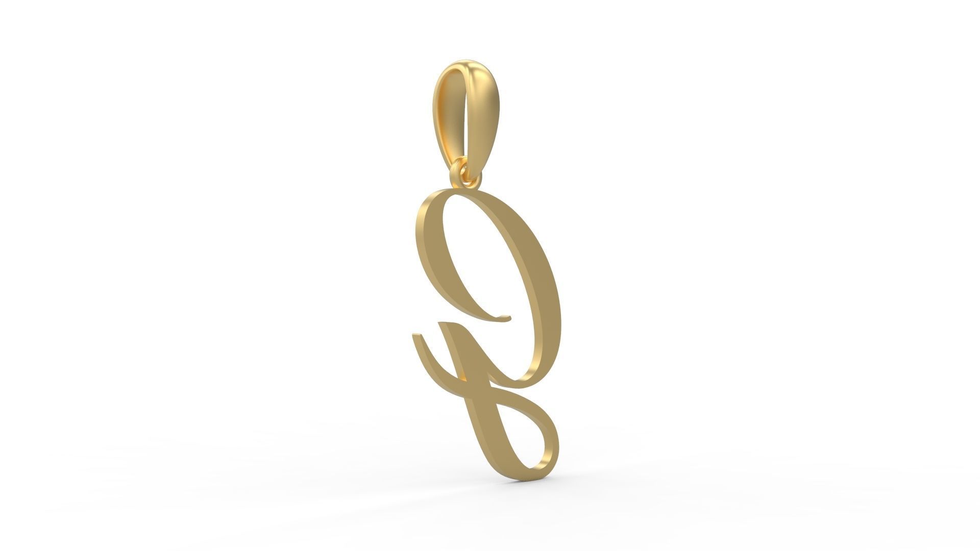 Initial Letters Pendant Sunshine G 3D print model_3