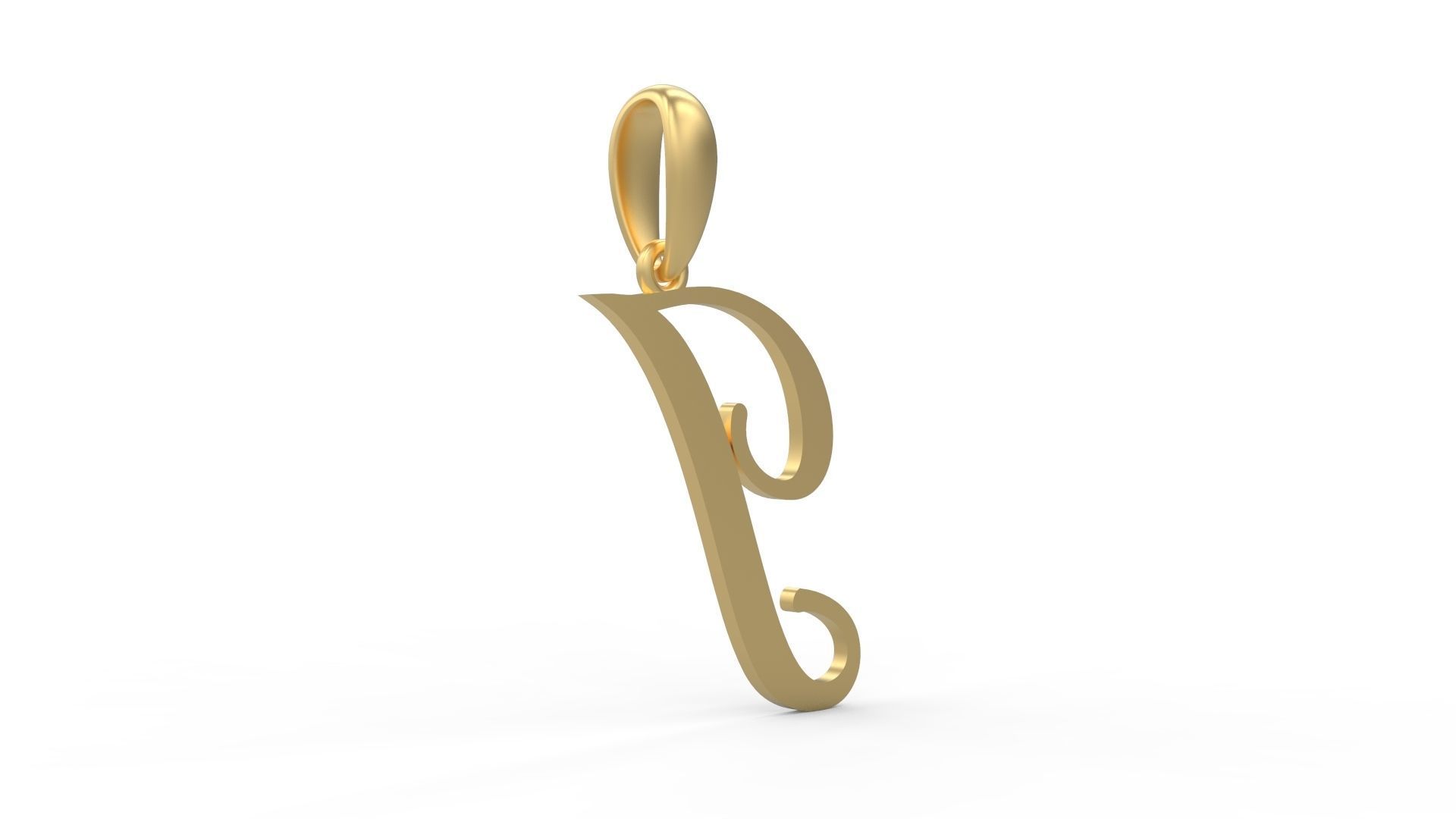 Initial Letters Pendant Sunshine I 3D print model_3