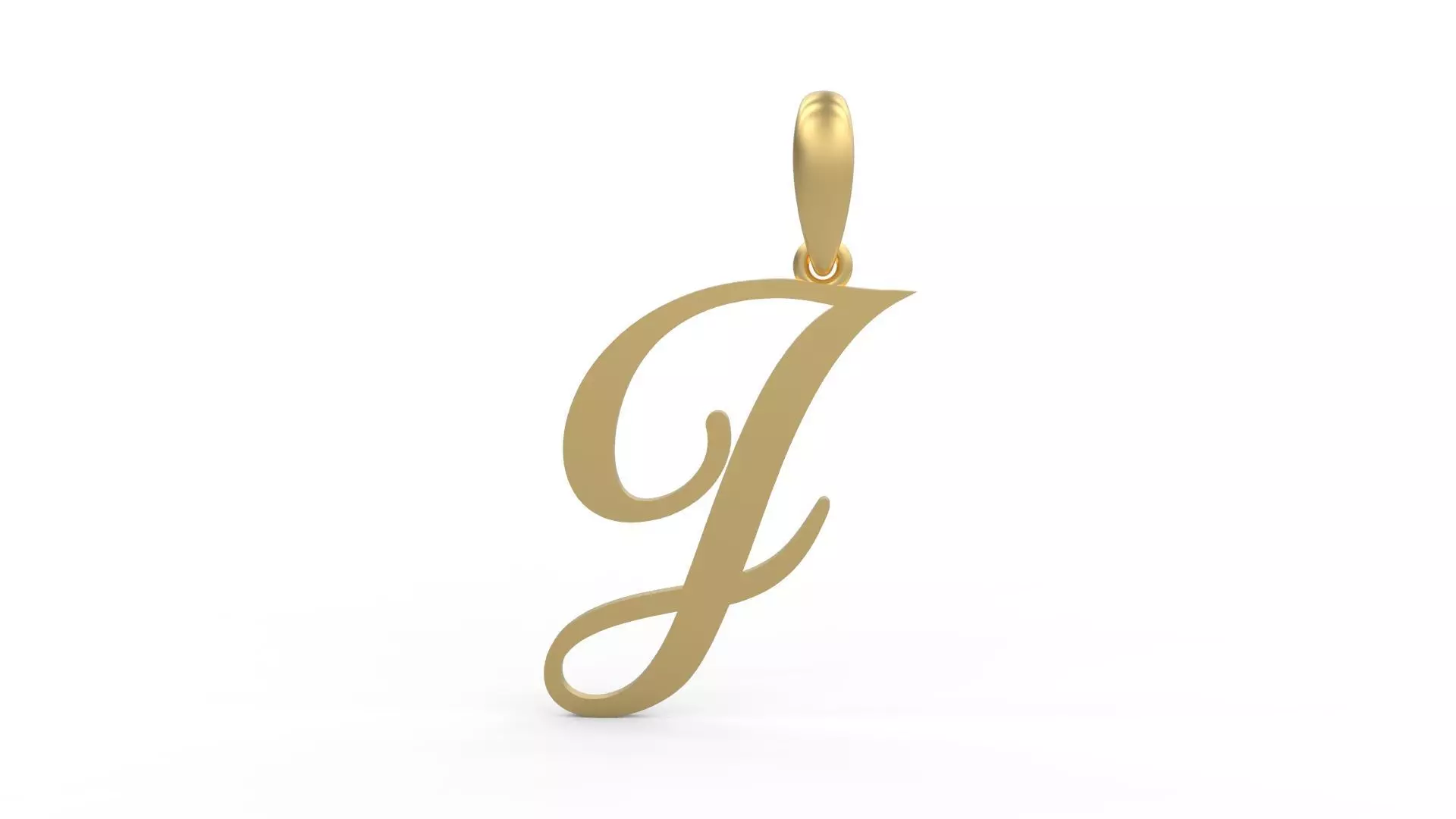 Initial Letters Pendant Sunshine J 3D print model_0