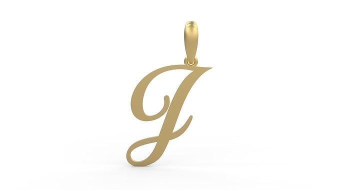 Initial Letters Pendant Sunshine J 3D print model