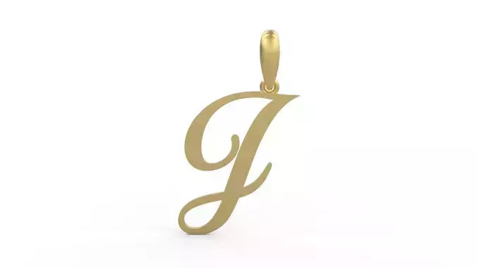 Initial Letters Pendant Sunshine J 3D print model