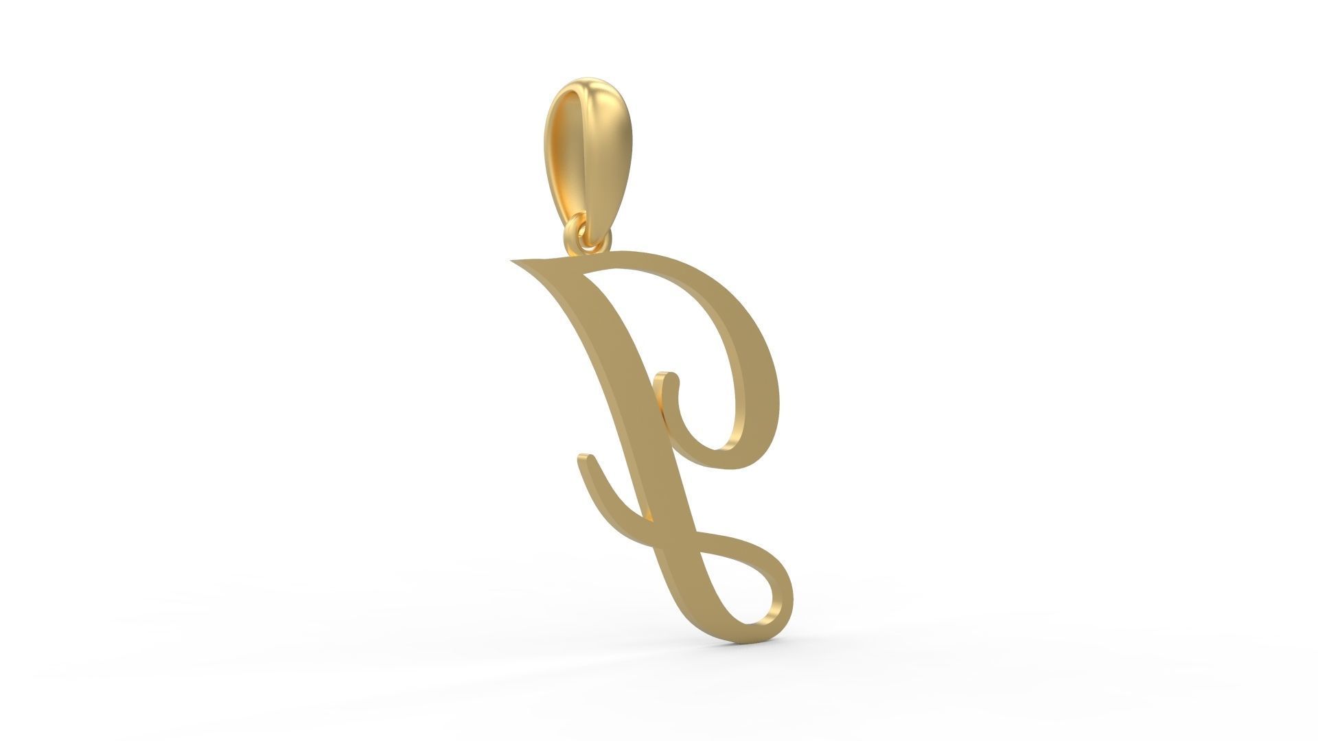 Initial Letters Pendant Sunshine J 3D print model_3