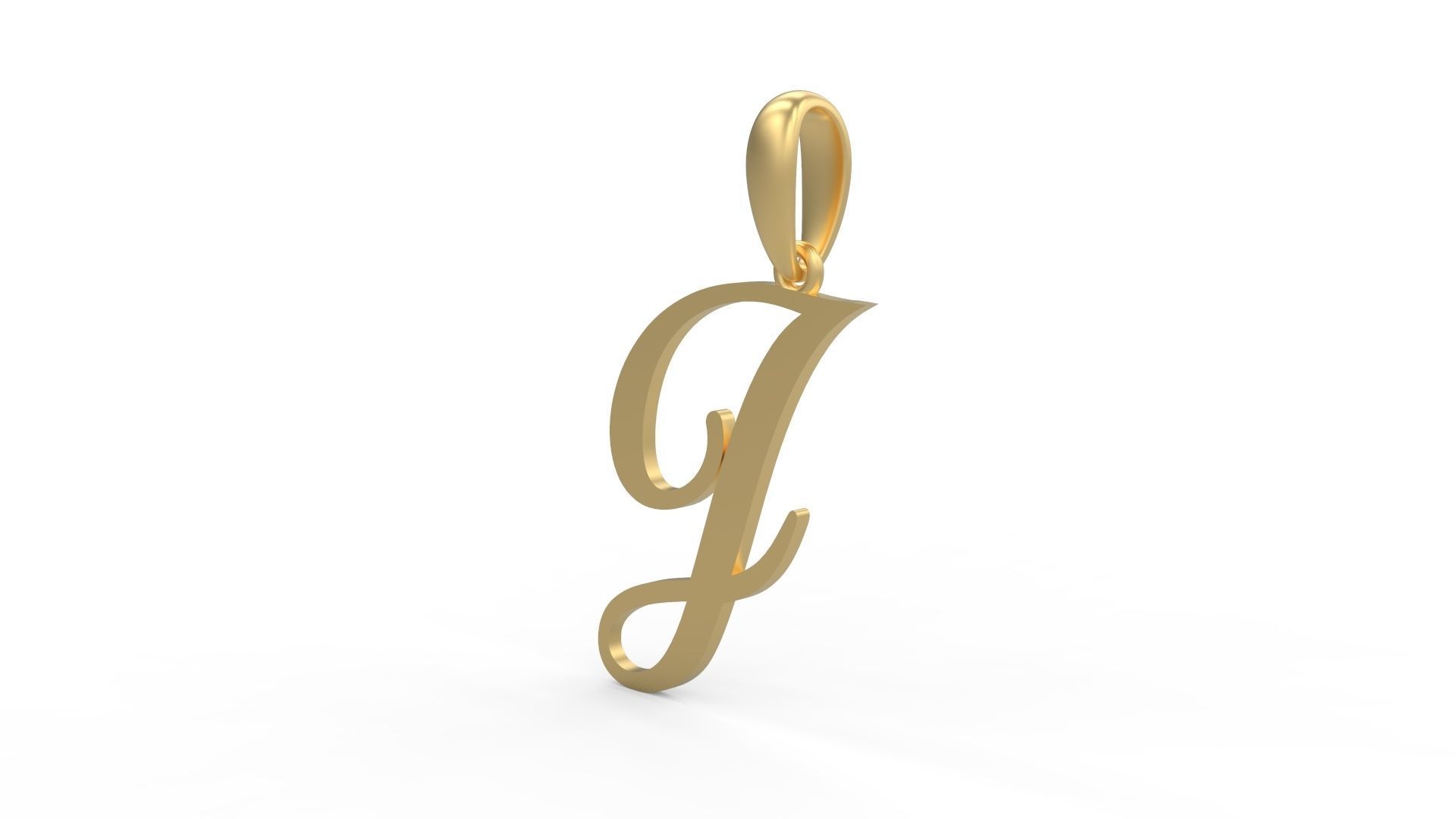 Initial Letters Pendant Sunshine J 3D print model_1