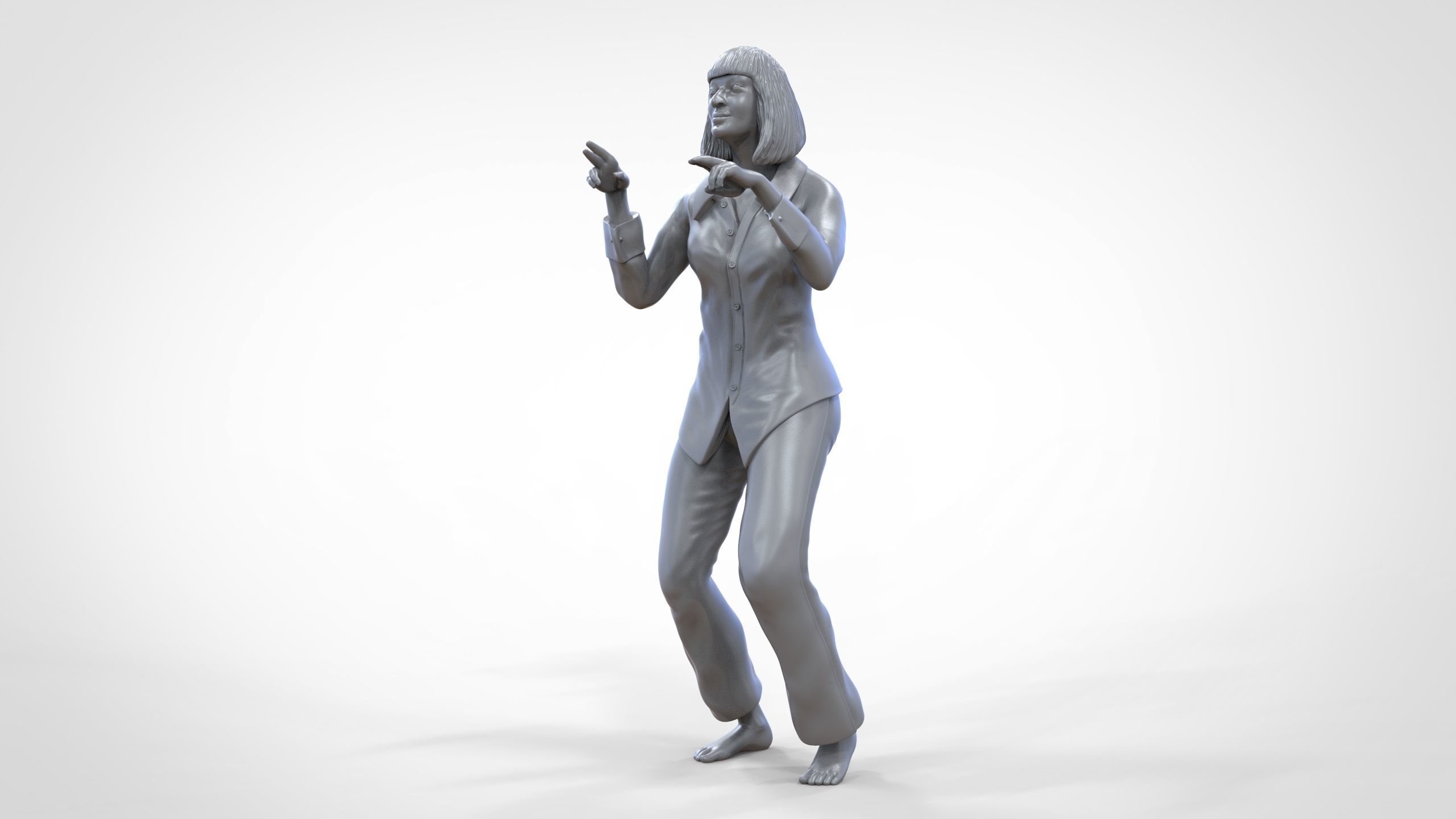 N1 Pulp Fiction Mia Wallace  Uma Thurman 3D print model_43