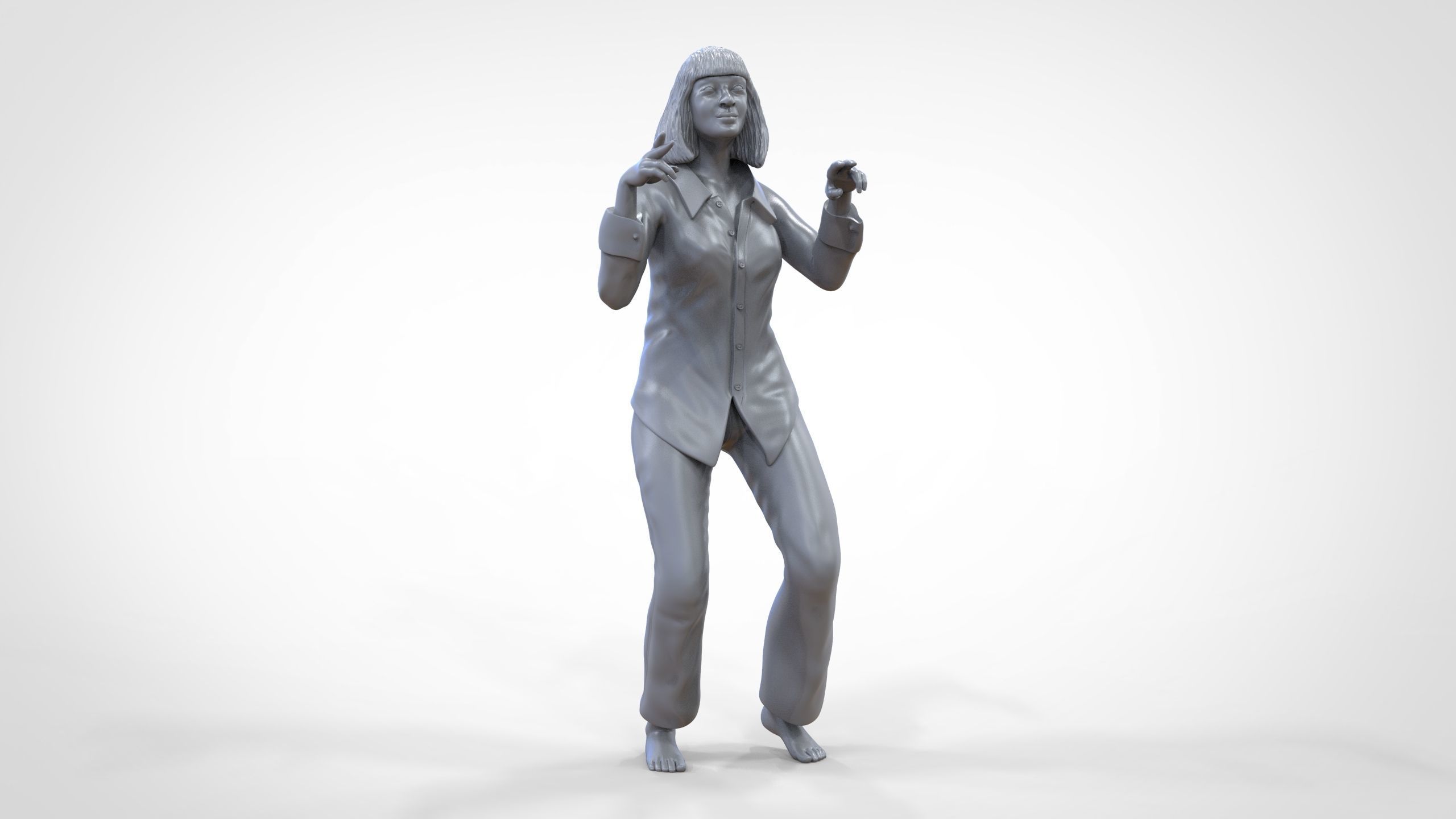 N1 Pulp Fiction Mia Wallace  Uma Thurman 3D print model_37