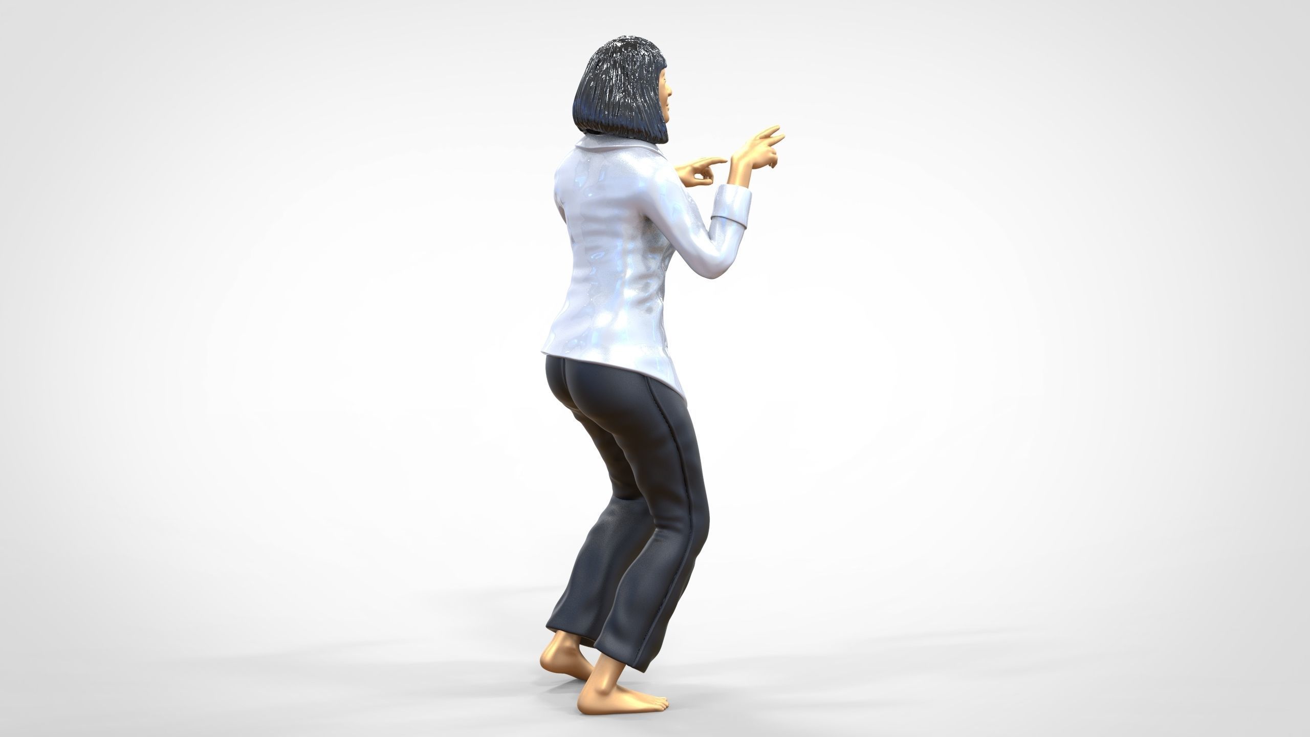 N1 Pulp Fiction Mia Wallace  Uma Thurman 3D print model_20