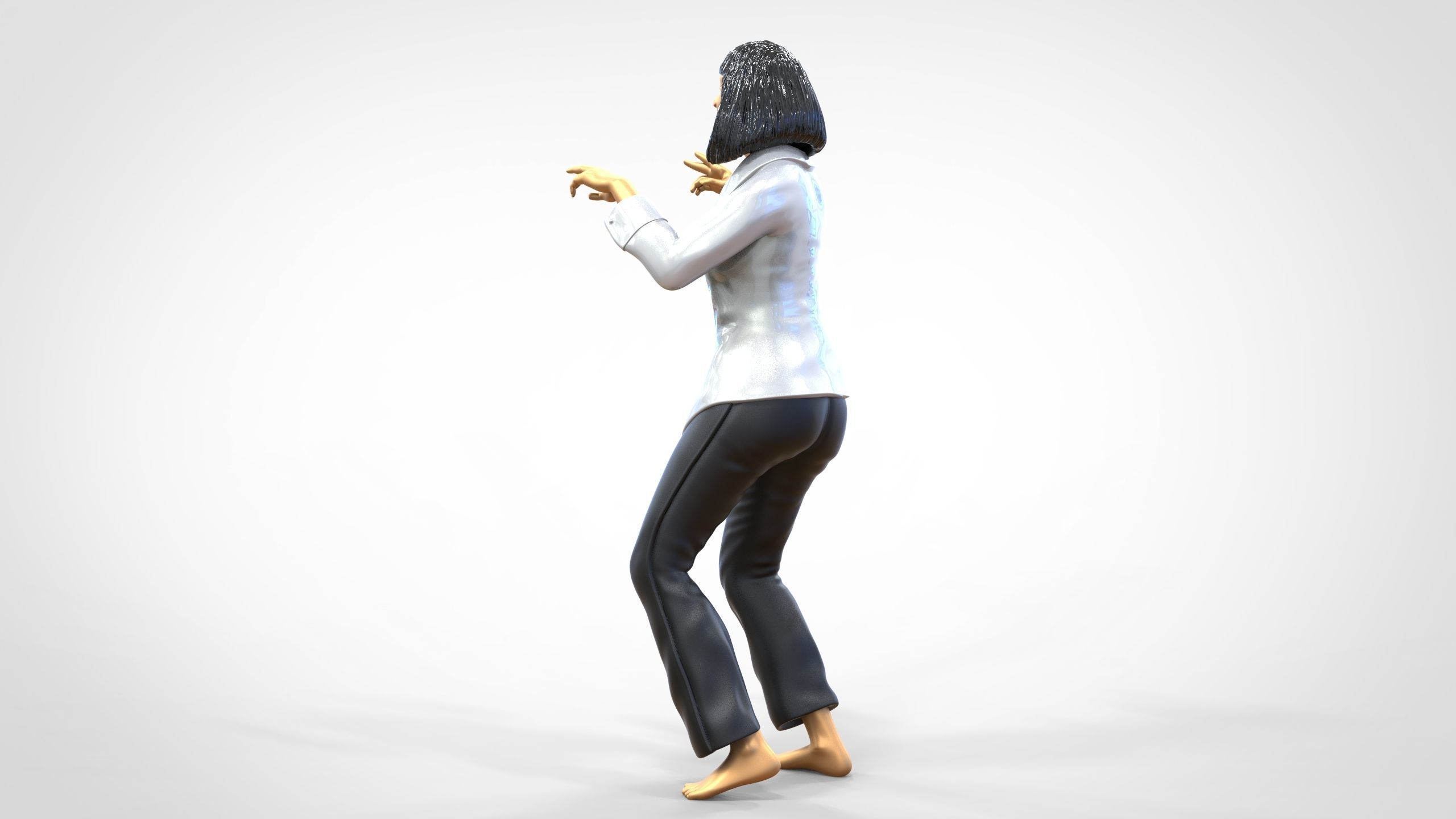 N1 Pulp Fiction Mia Wallace  Uma Thurman 3D print model_8