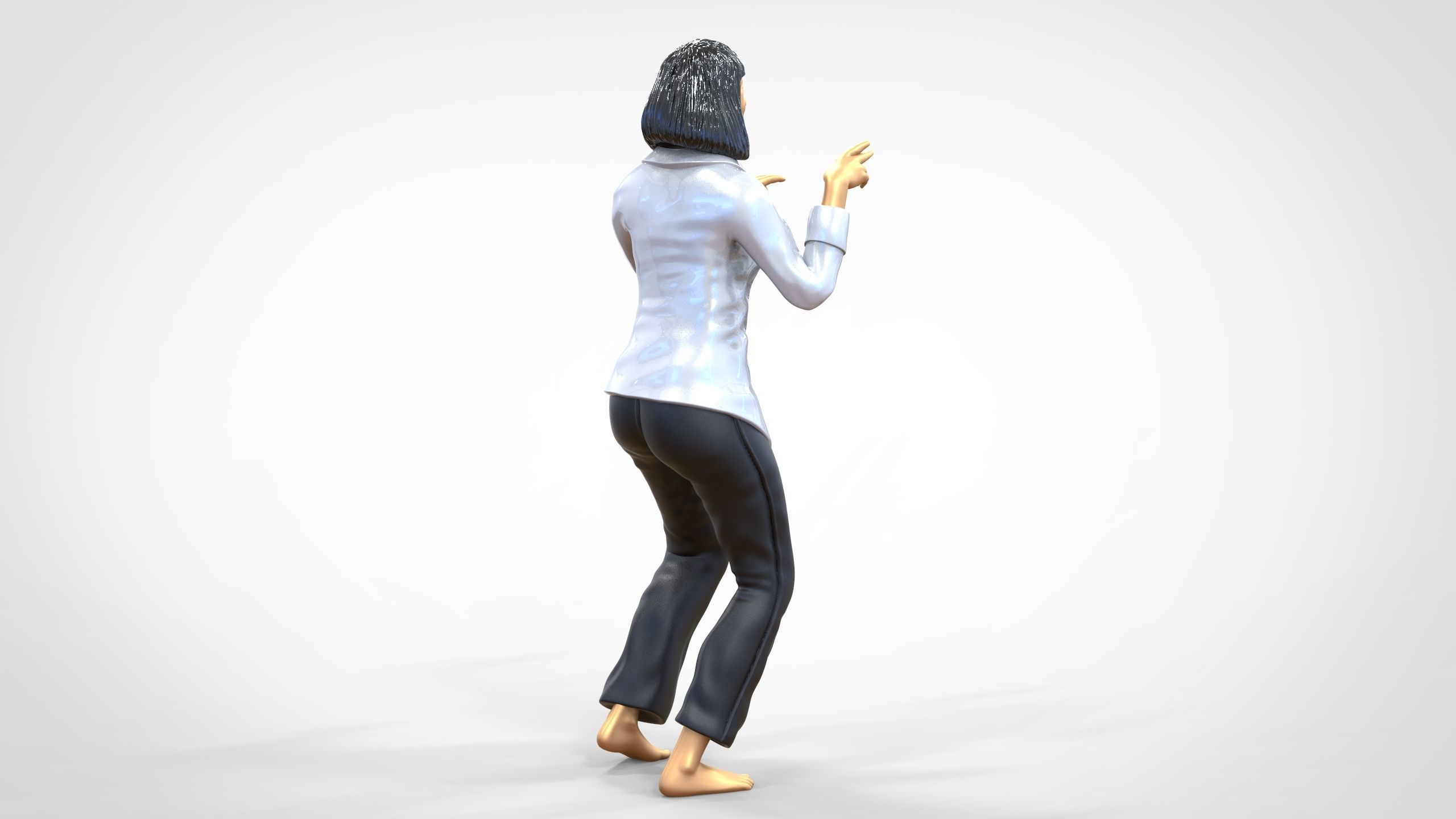 N1 Pulp Fiction Mia Wallace  Uma Thurman 3D print model_19