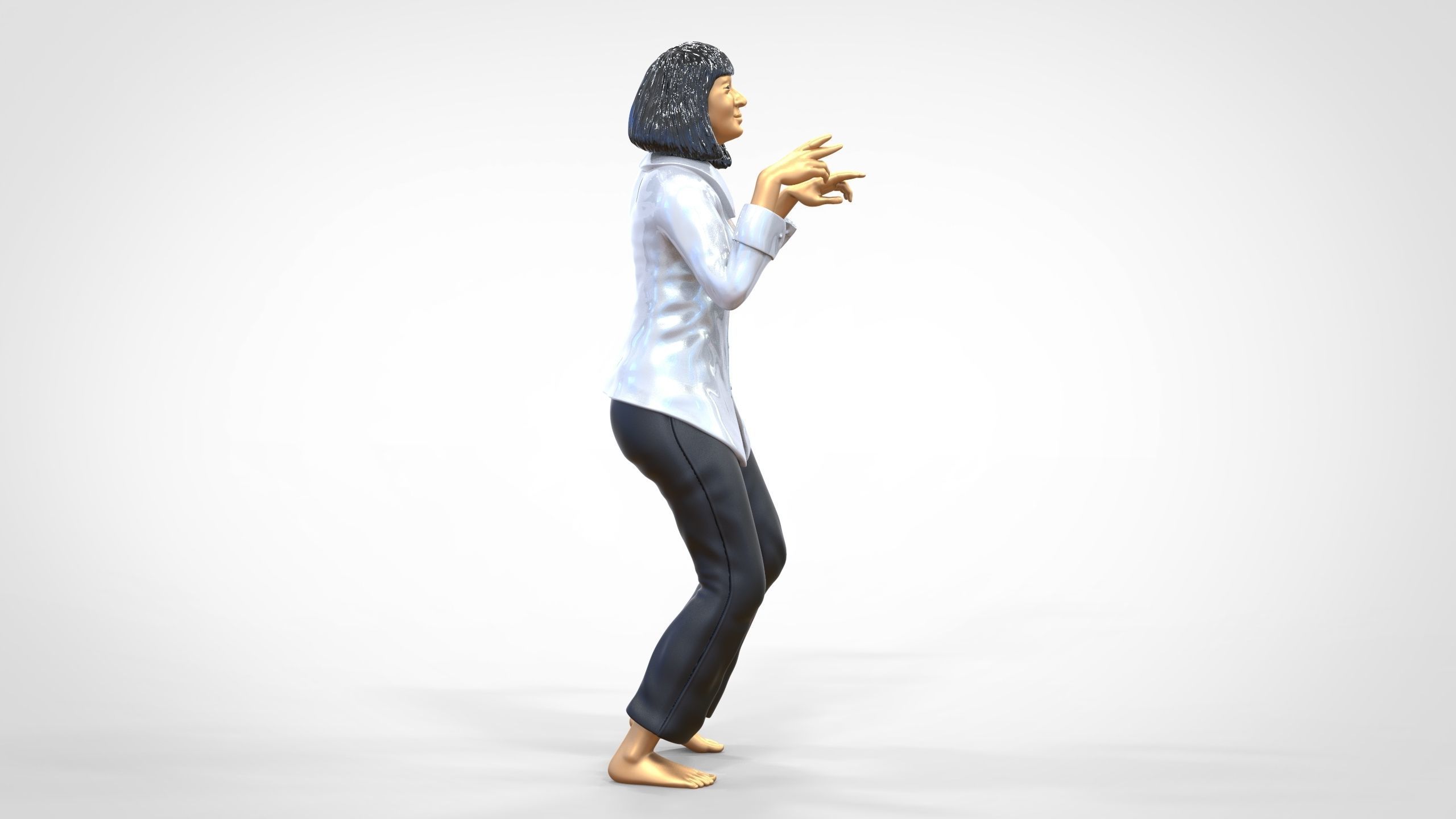 N1 Pulp Fiction Mia Wallace  Uma Thurman 3D print model_23