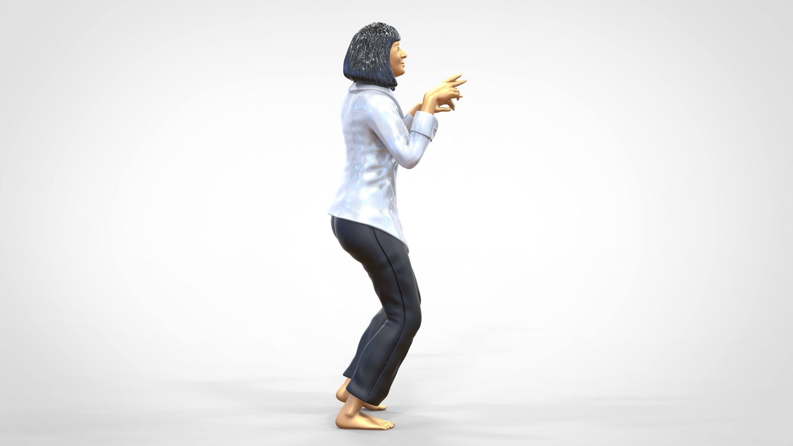N1 Pulp Fiction Mia Wallace  Uma Thurman 3D print model_22