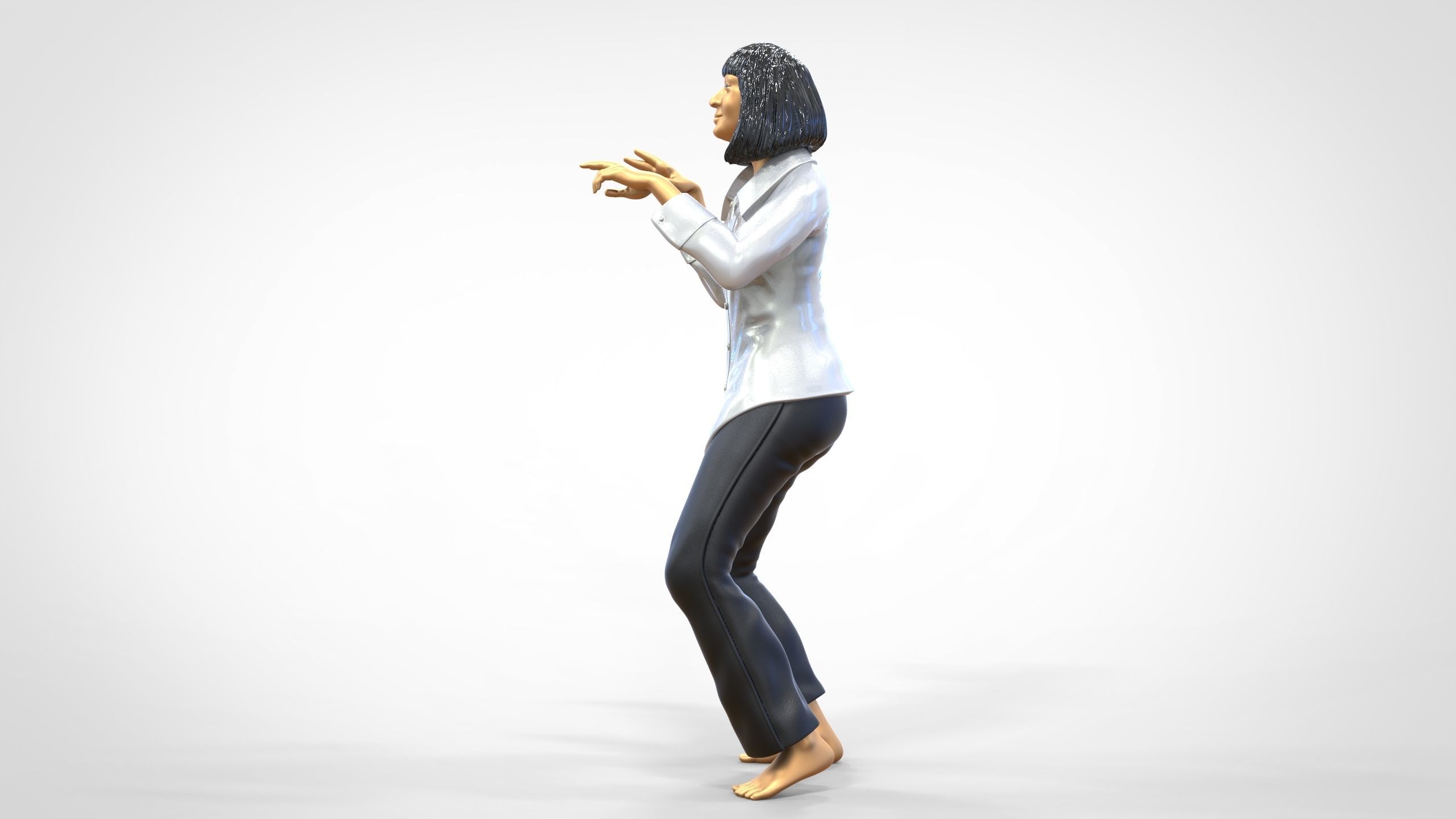 N1 Pulp Fiction Mia Wallace  Uma Thurman 3D print model_6