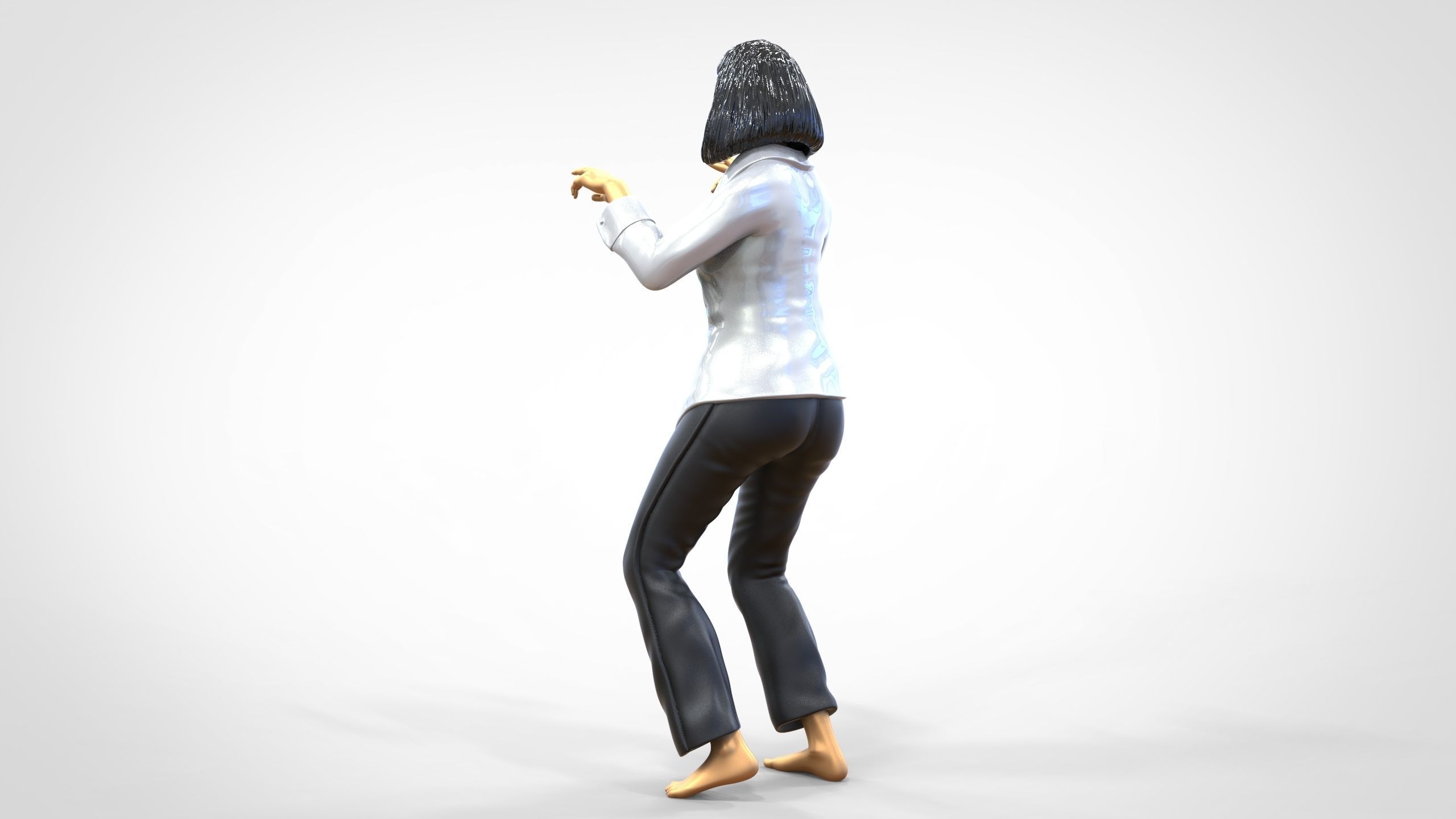 N1 Pulp Fiction Mia Wallace  Uma Thurman 3D print model_9