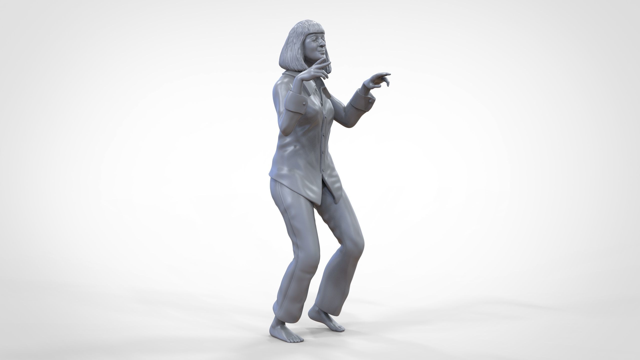 N1 Pulp Fiction Mia Wallace  Uma Thurman 3D print model_40