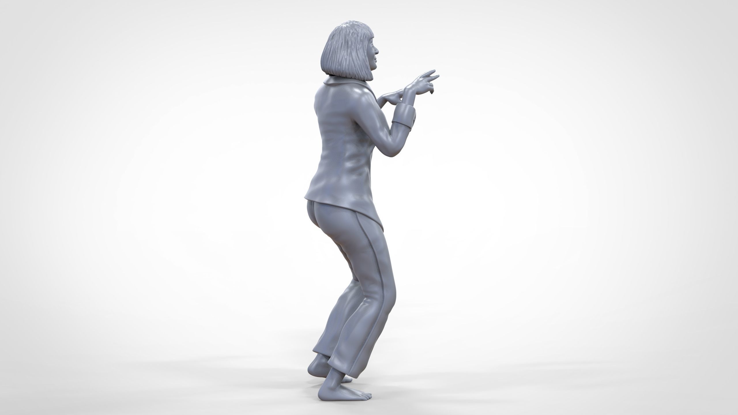 N1 Pulp Fiction Mia Wallace  Uma Thurman 3D print model_38