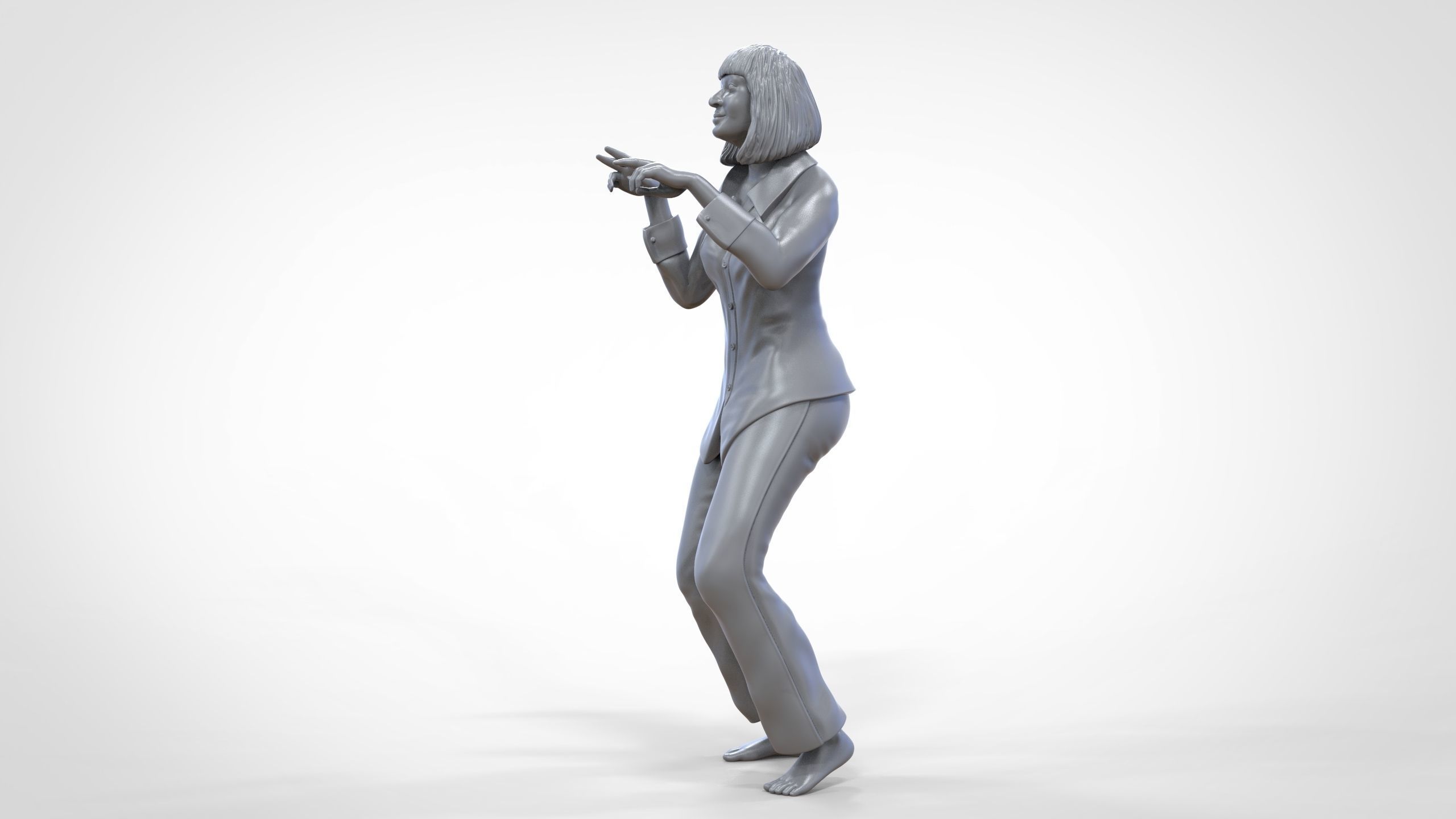 N1 Pulp Fiction Mia Wallace  Uma Thurman 3D print model_44