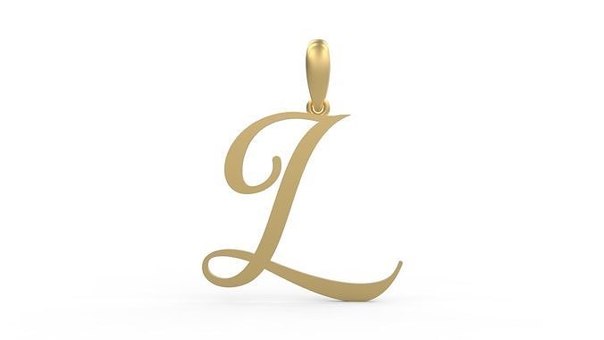 Initial Letters Pendant Sunshine L 3D print model