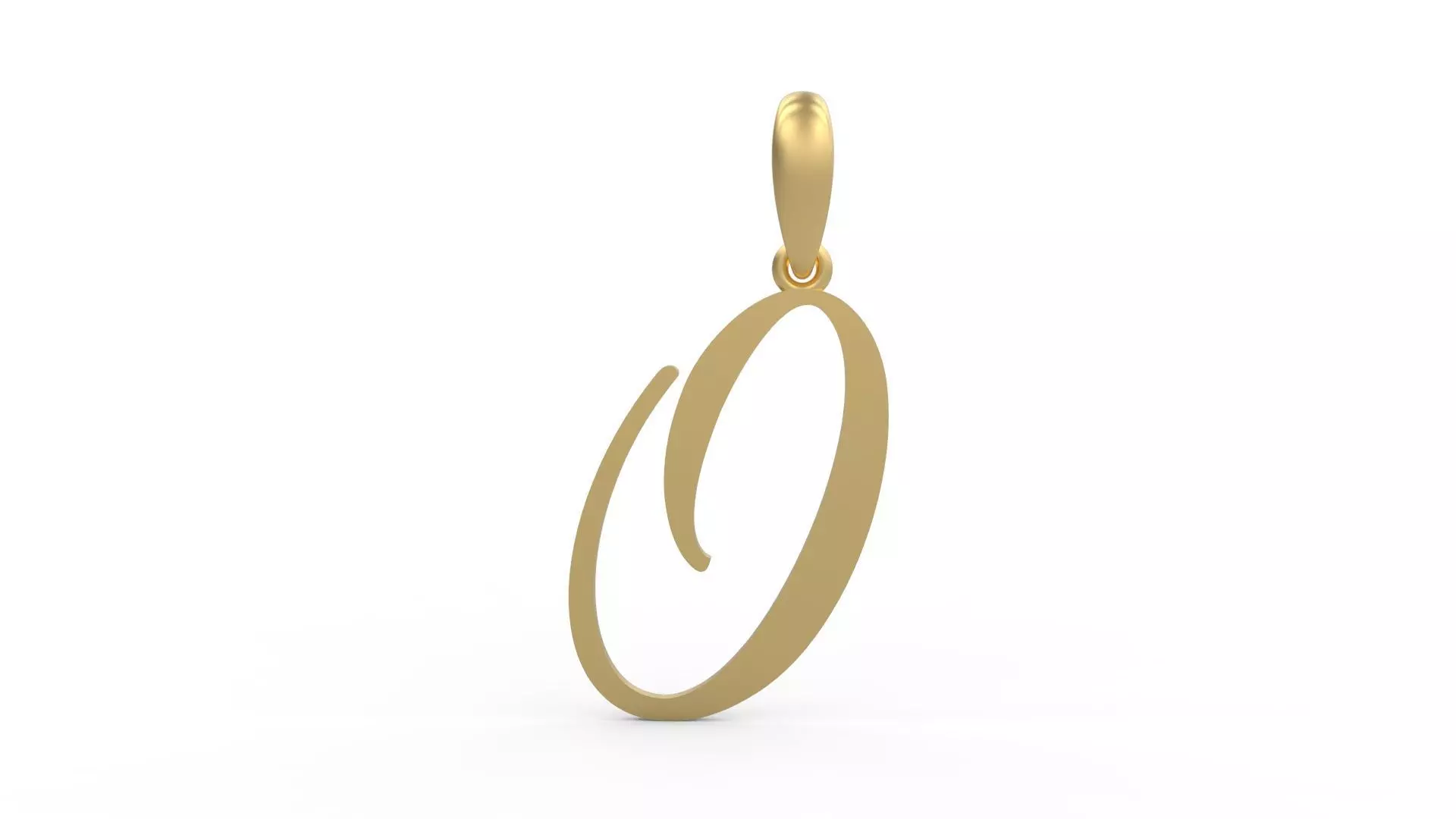 Initial Letters Pendant Sunshine O 3D print model_0