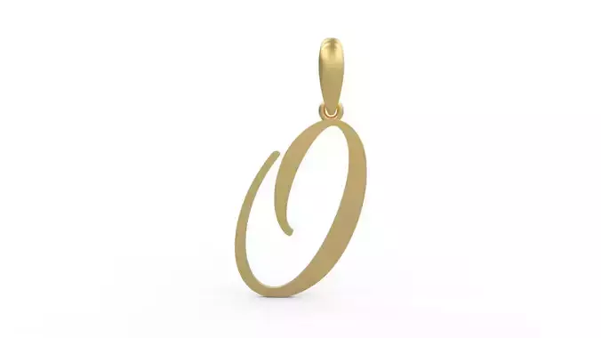Initial Letters Pendant Sunshine O 3D print model