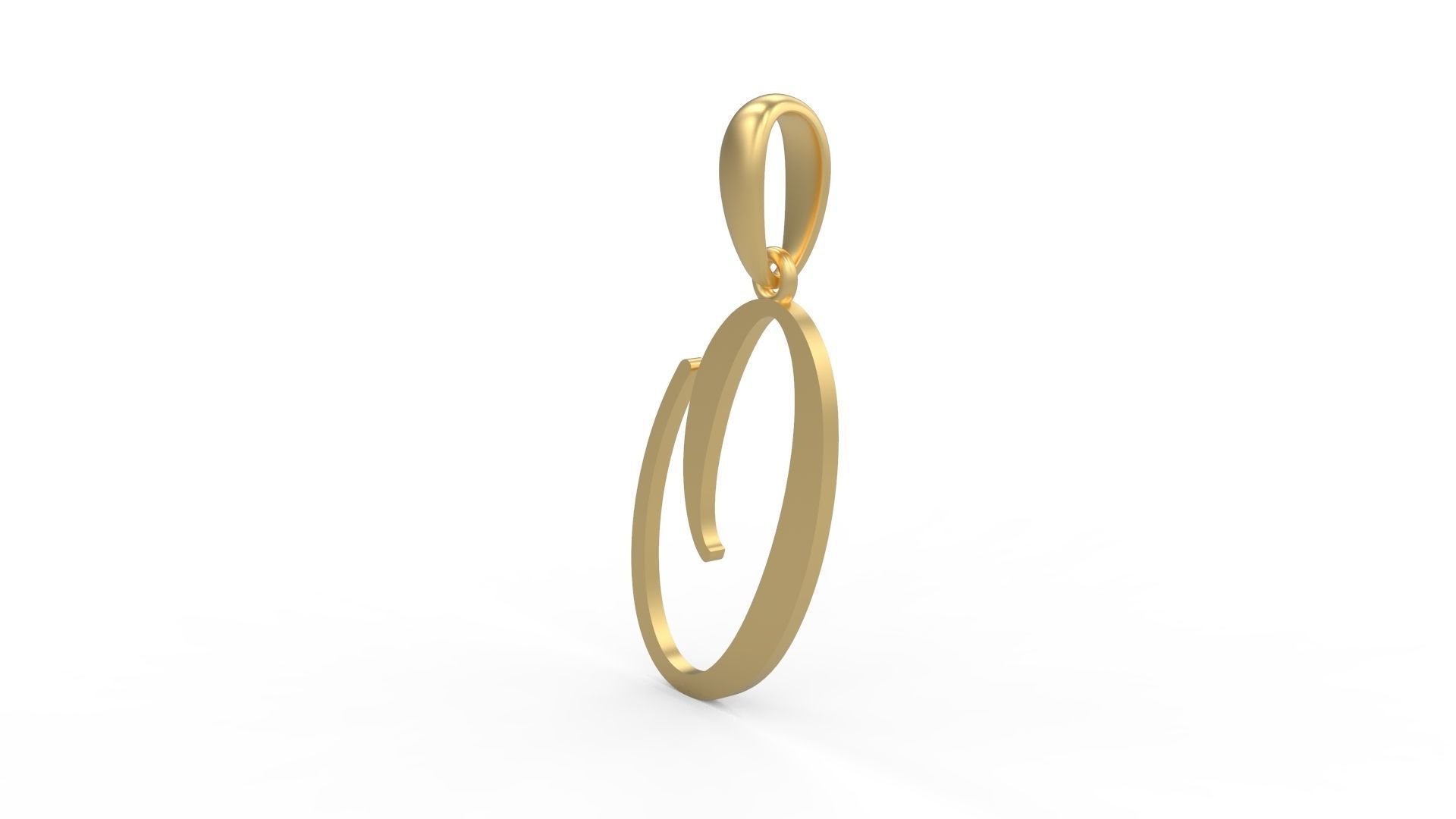 Initial Letters Pendant Sunshine O 3D print model_1