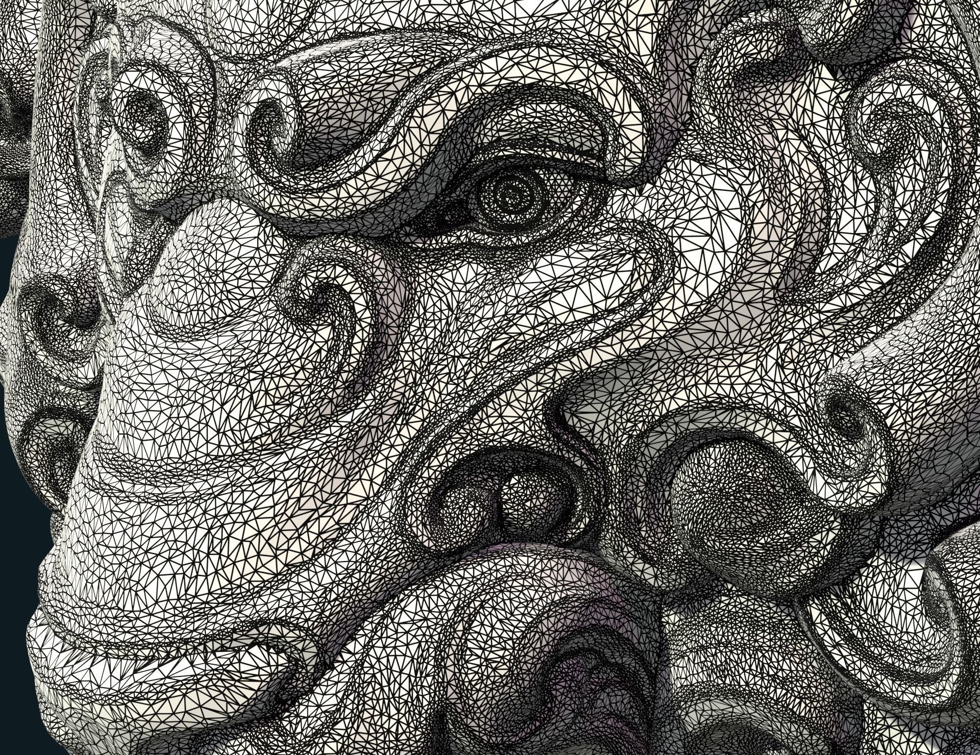 Lion Head Pendant II 3D print model_12