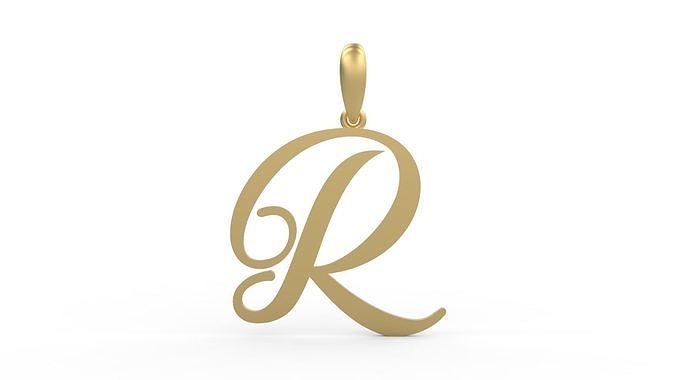 Initial Letters Pendant Sunshine R 3D print model