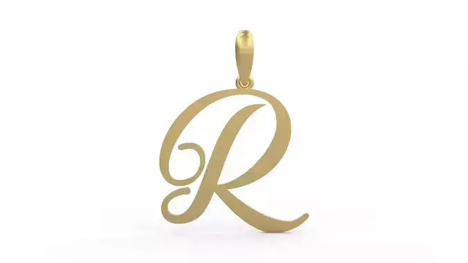 Initial Letters Pendant Sunshine R 3D print model