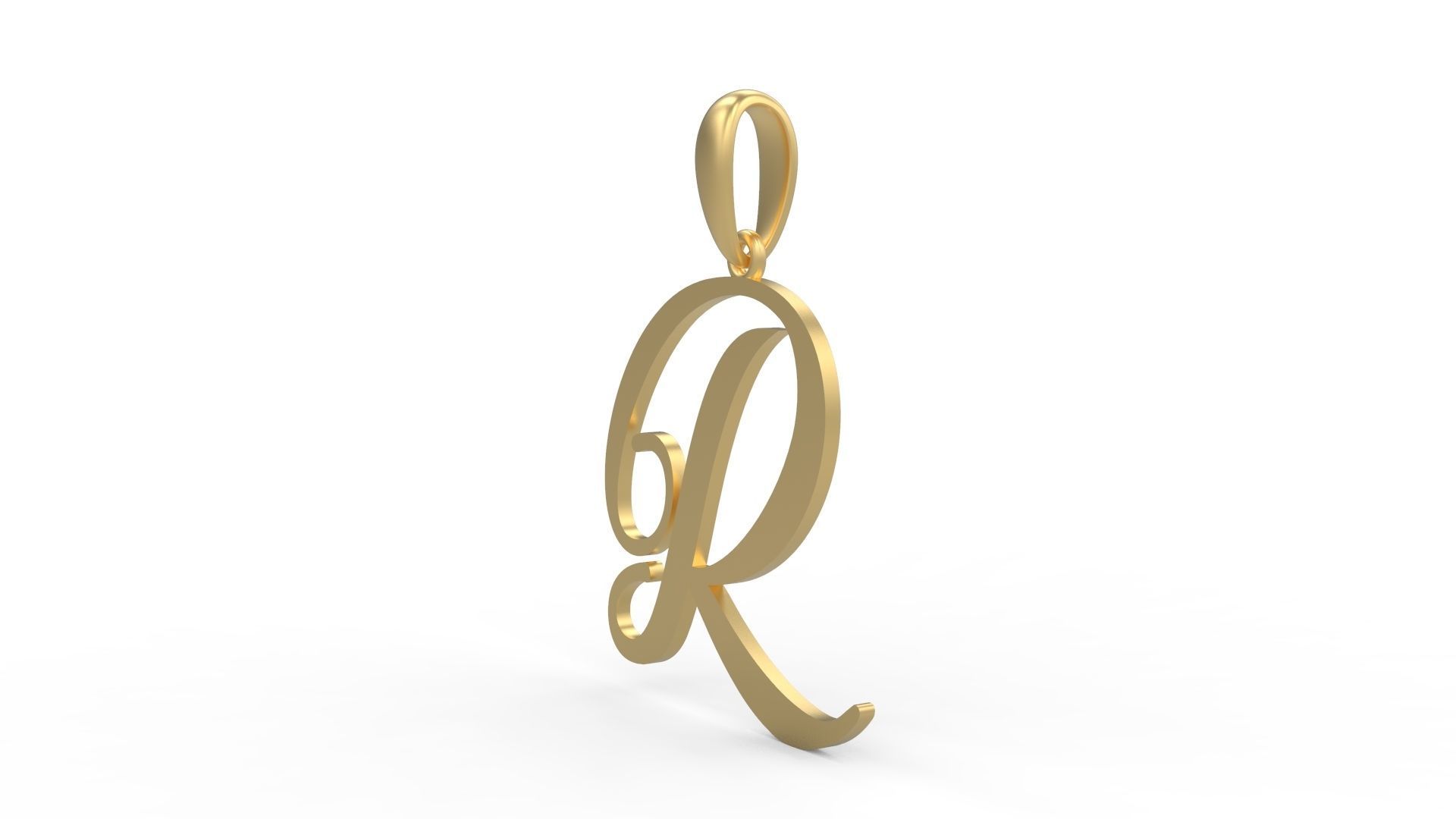 Initial Letters Pendant Sunshine R 3D print model_1
