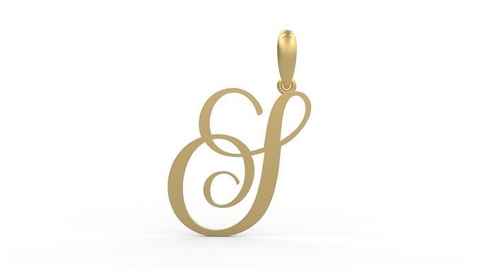 Initial Letters Pendant Sunshine S 3D print model