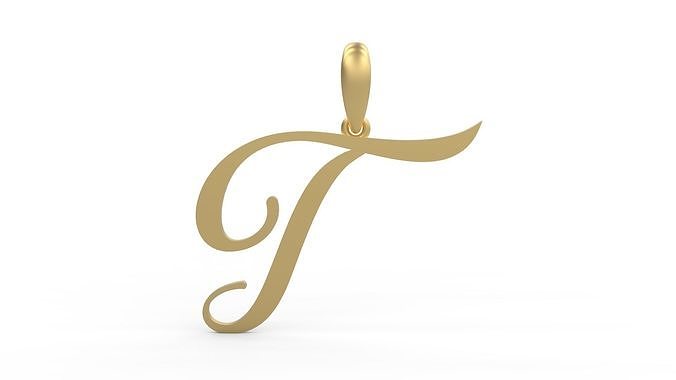 Initial Letters Pendant Sunshine T 3D print model
