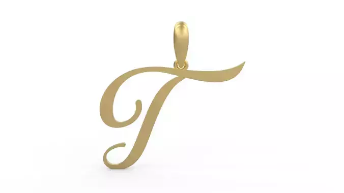 Initial Letters Pendant Sunshine T 3D print model