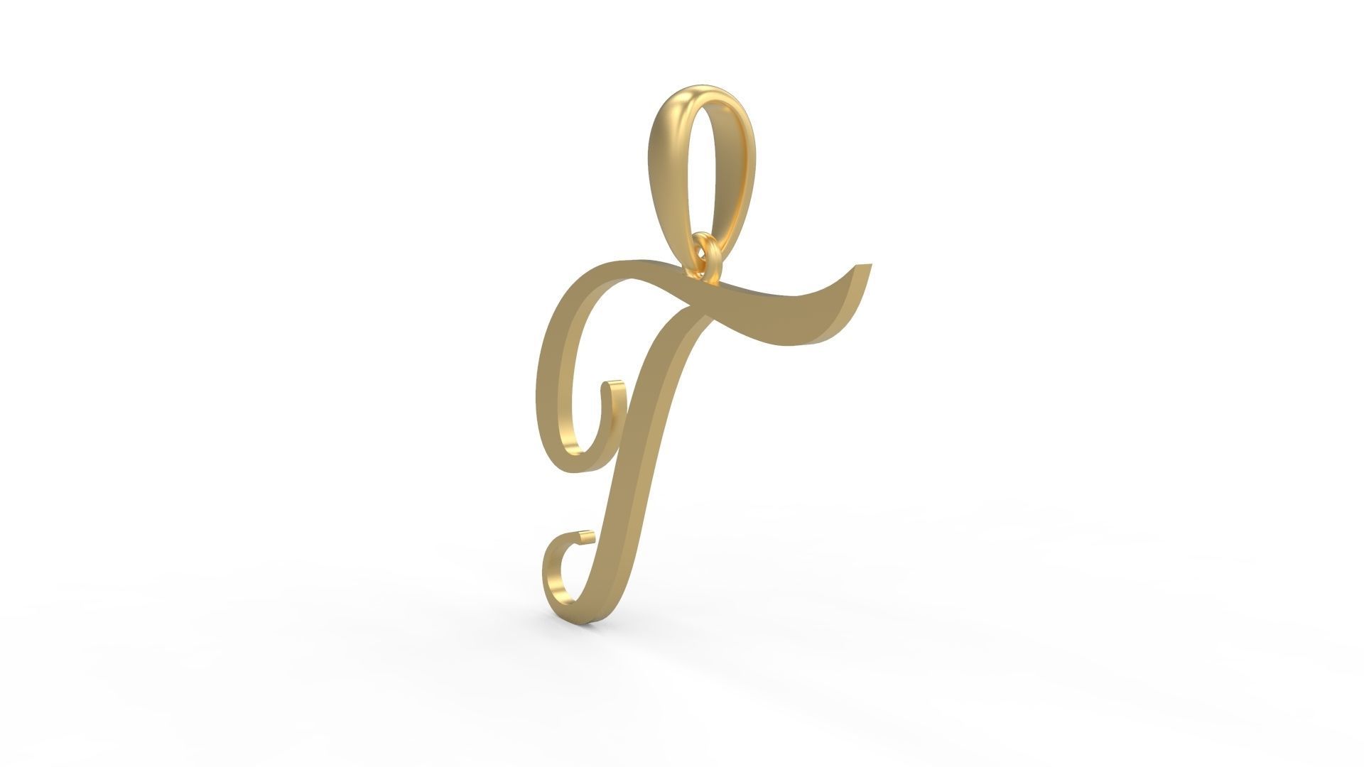 Initial Letters Pendant Sunshine T 3D print model_1