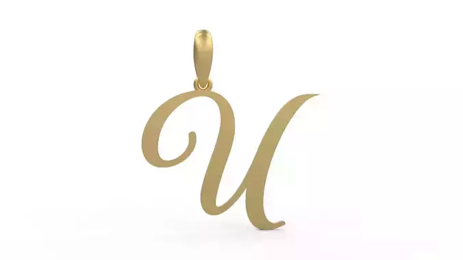 Initial Letters Pendant Sunshine U