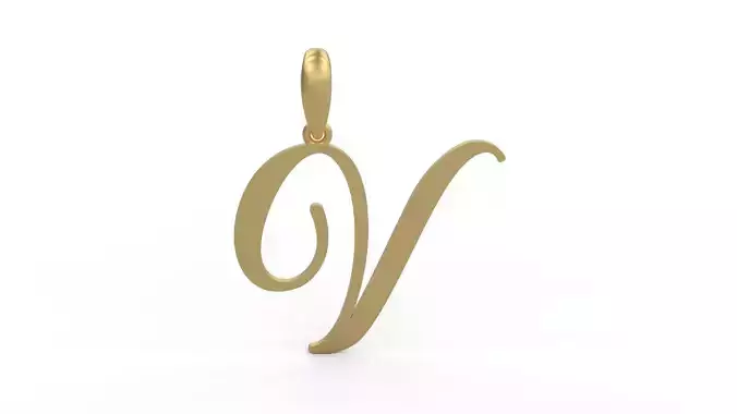 Initial Letters Pendant Sunshine V
