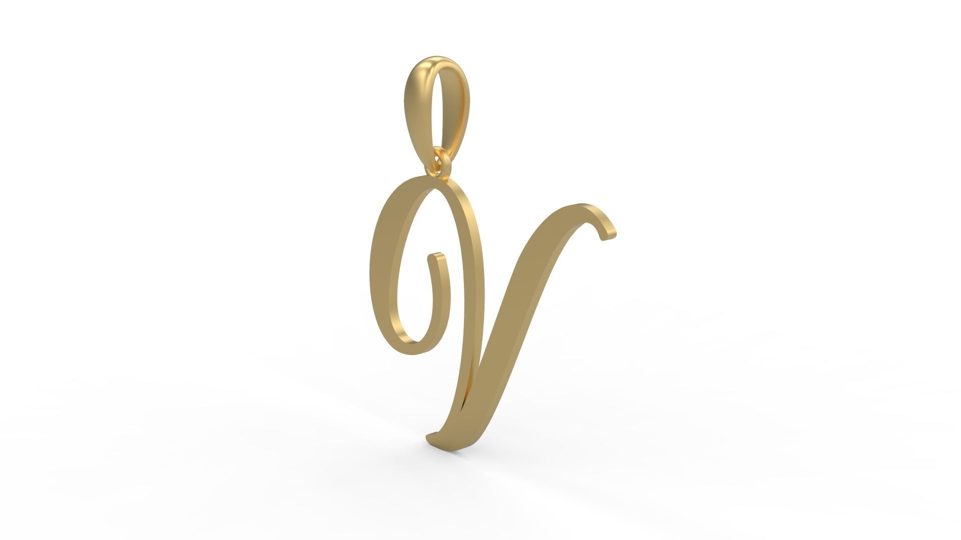 Initial Letters Pendant Sunshine V 3D print model_1
