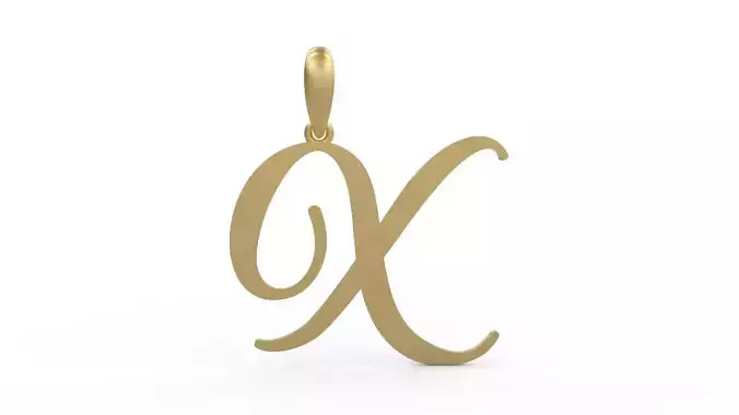 Initial Letters Pendant Sunshine X