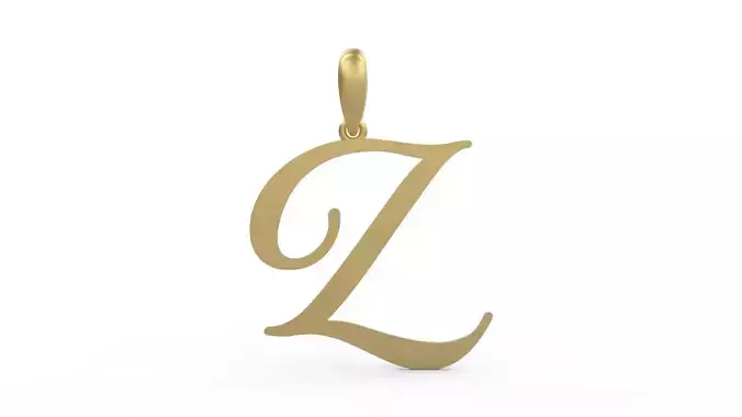 Initial Letters Pendant Sunshine Z