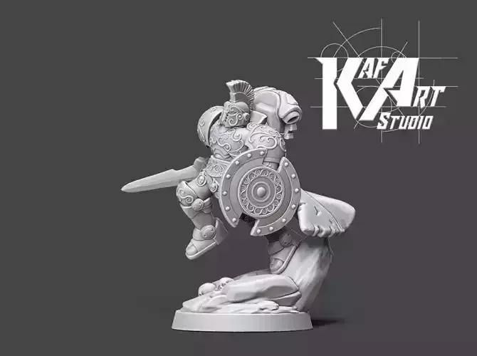 Achille In space - 35 mm scale