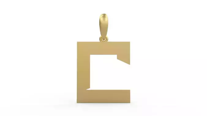 Initial Letters Pendant Super Maizen C
