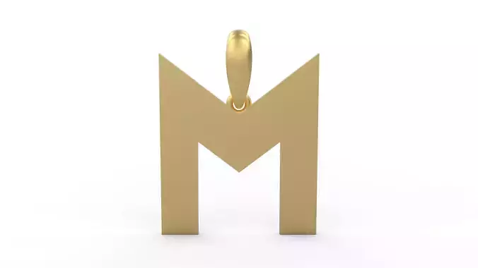 Initial Letters Pendant Super Maizen M