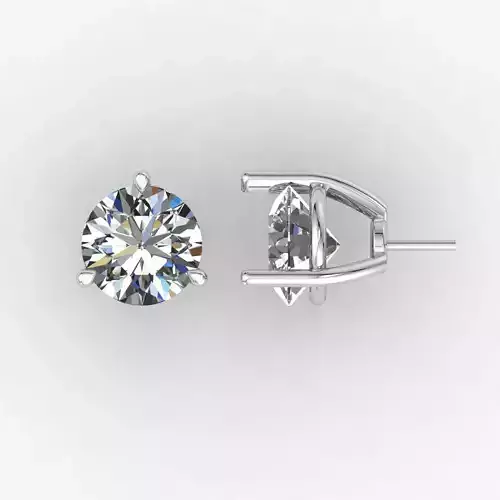 Diamond Jewelry Stud Earrings 14mm