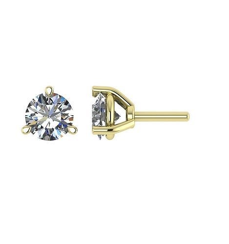 Diamond Jewelry Stud Earrings 6mm 3D print model