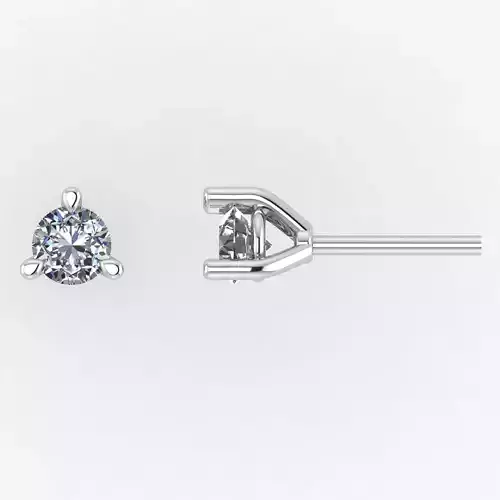 Diamond Jewelry Stud Earrings 3mm
