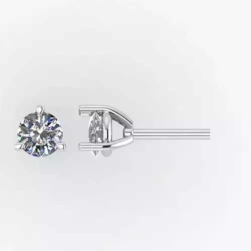 Diamond Jewelry Stud Earrings 8mm