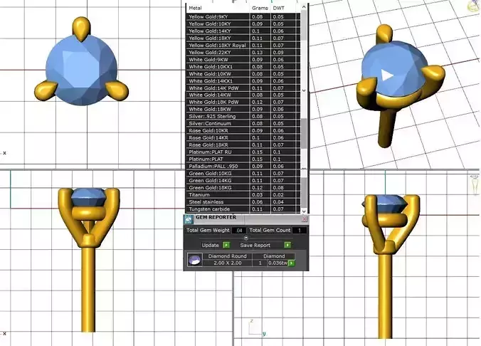 Diamond Jewelry Stud Earrings 2mm