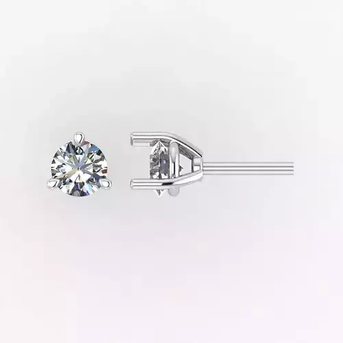 Diamond Jewelry Stud Earrings 9mm