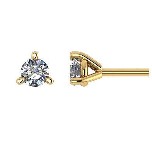 Diamond Jewelry Stud Earrings 2mm 3D print model