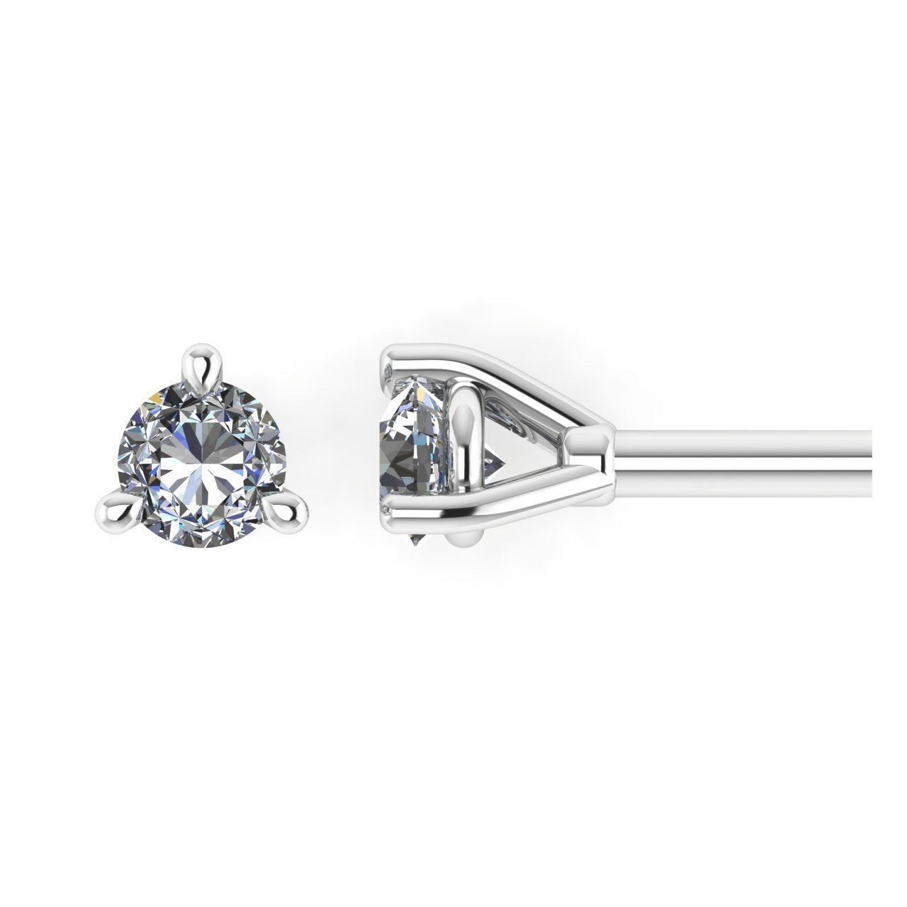 Diamond Jewelry Stud Earrings 2mm 3D model_1