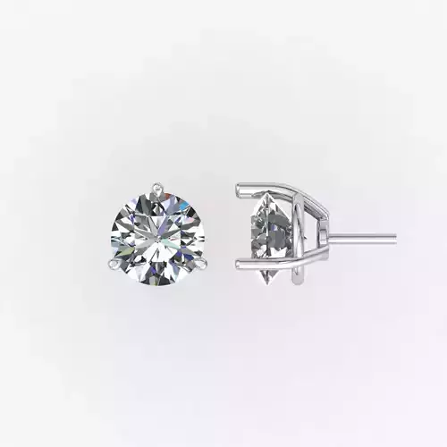 Diamond Jewelry Stud Earrings 15mm