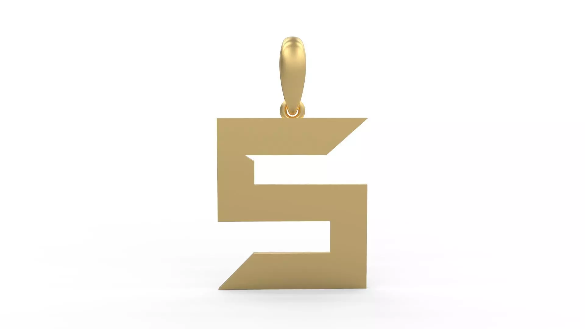 Initial Letters Pendant Super Maizen S 3D print model_0