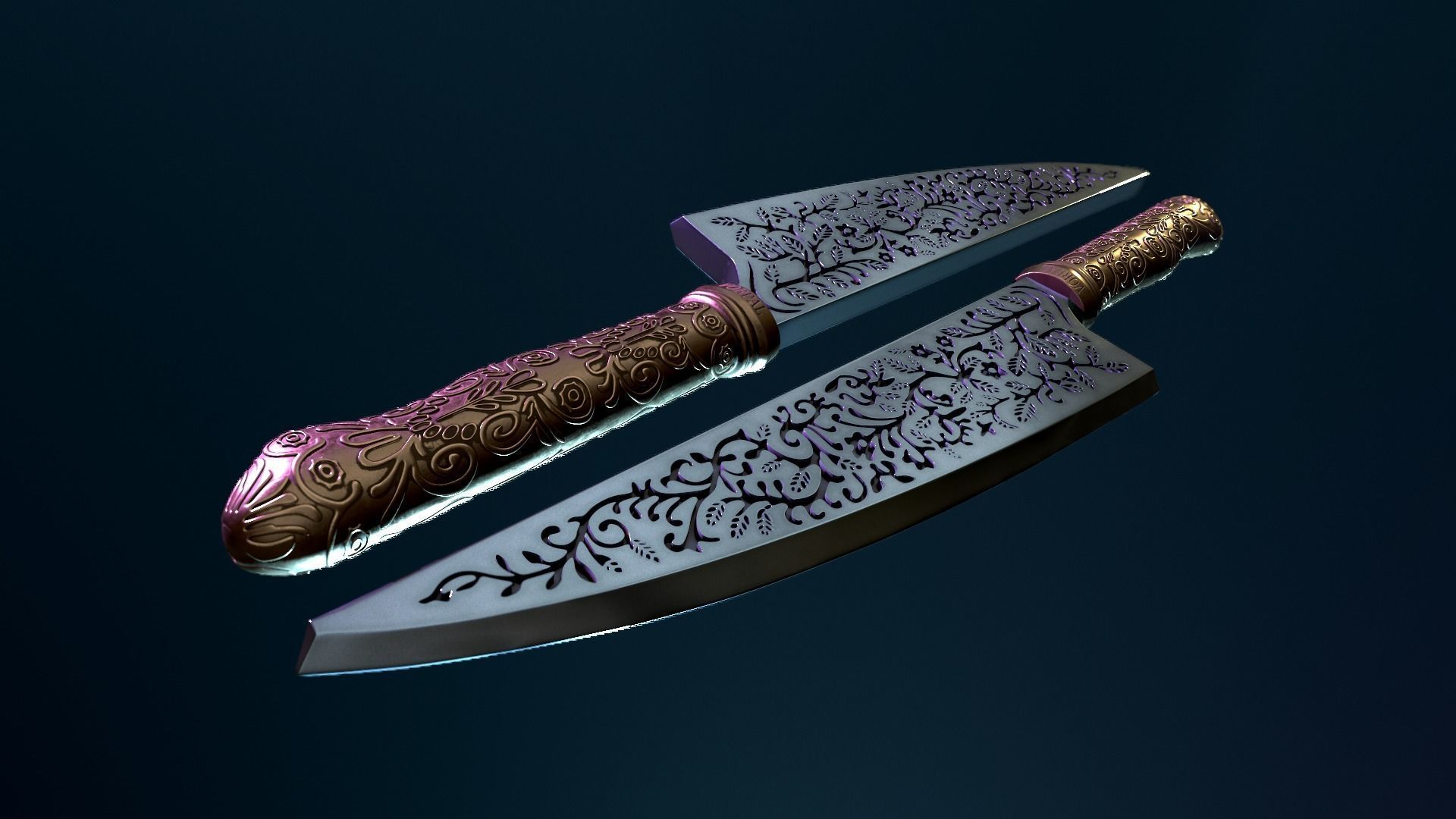  Alice in wonderland knife 3D model_17